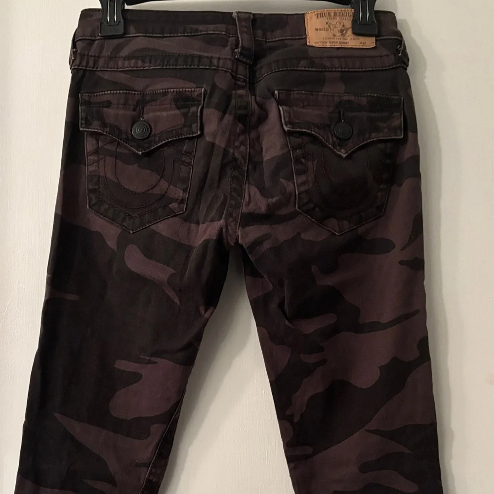 True Religion Dark Camouflage Skinny Jeans
